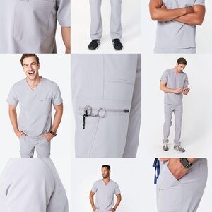 Figs Men's Limited Edition Color Cement Cargo Men’s Set